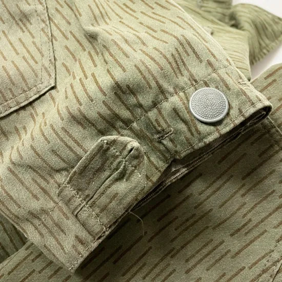 旧東ドイツ軍 NVA レインドロップカモ フィールドジャケット サイドポケット無し 新品 =