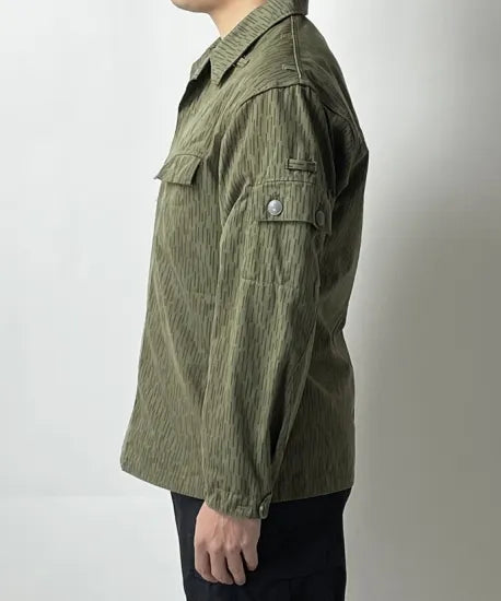 旧東ドイツ軍 NVA レインドロップカモ フィールドジャケット サイドポケット無し 新品 =