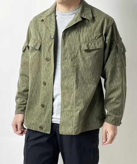 旧東ドイツ軍 NVA レインドロップカモ フィールドジャケット サイドポケット無し 新品 =