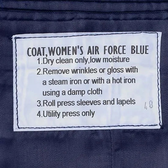 【レディース特価】アメリカ空軍 USAF エアフォースブルー レディース ドレスジャケット ワッペン付 USED AF-JKT-LUW