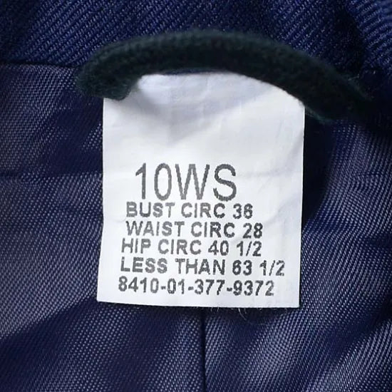 【レディース特価】アメリカ空軍 USAF エアフォースブルー レディース ドレスジャケット ワッペン付 USED AF-JKT-LUW