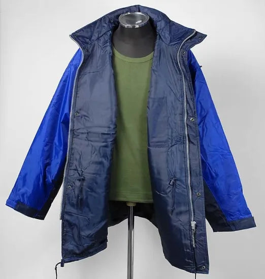 【ビッグ特価】フランス ブルー PANOPLY ツートン PVC パーカー(新品)