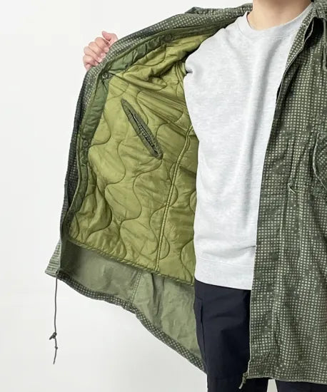 アメリカ軍 ナイトデザートカモ ライナー付 モッズコート 上質USED