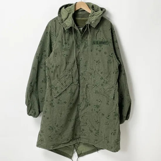 アメリカ軍 ナイトデザートカモ モッズコート USED ライナー・ワッペン付