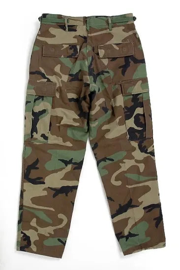 【スモール特価】アメリカ軍 ウッドランドカモ コンバットパンツ USED 102CU-SB=