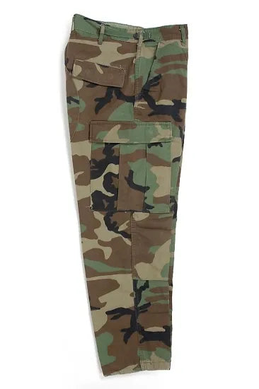 【スモール特価】アメリカ軍 ウッドランドカモ コンバットパンツ USED 102CU-SB=