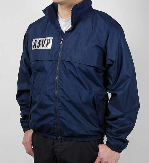 フランス警備隊 ASVP/STATIONNEMENT ネイビー ポリス ウィンドブレーカー 新品