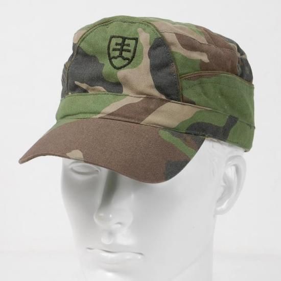 スモール特価 チェコ軍 ウッドランドカモ M-97 フィールドキャップ USED M38CU-SB-
