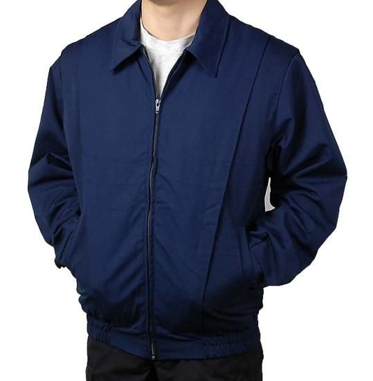 ビッグ特価 フランス ネイビー BALSON セキュリティーポリス プリーツジャケット 新品 F35N-SB