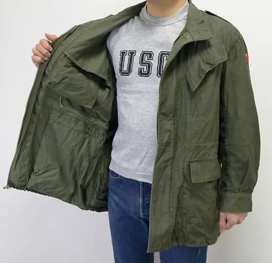 ベルギー軍 OD M-88 フィールドジャケットパーカー 国旗付 新品 447NB