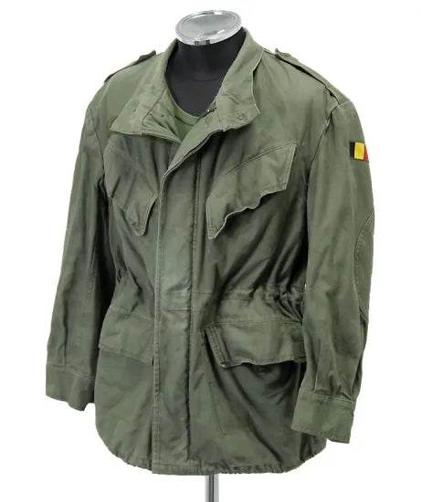 ベルギー軍 OD M-88 フィールドジャケットパーカー 国旗付 新品 447NB