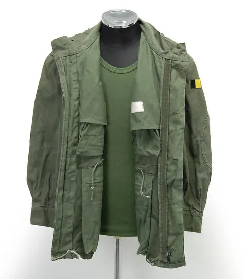 ベルギー軍 OD M-88 フィールドジャケットパーカー 国旗付 新品 447NB