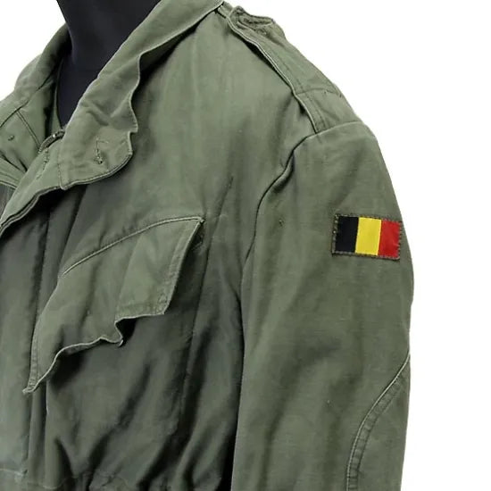 ベルギー軍 OD M-88 フィールドジャケットパーカー 国旗付 新品 447NB