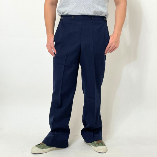 旧東ドイツ海軍 ネイビー セーラーパンツ USED =