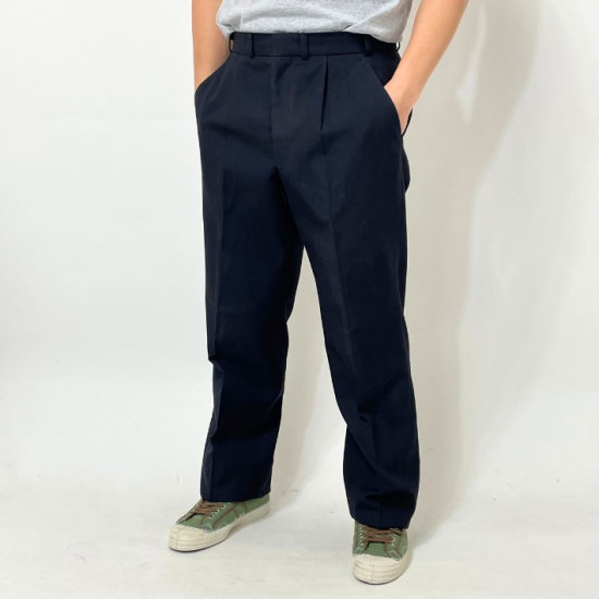 ドイツ軍 ブラック オフィサーパンツ USED 327BU=