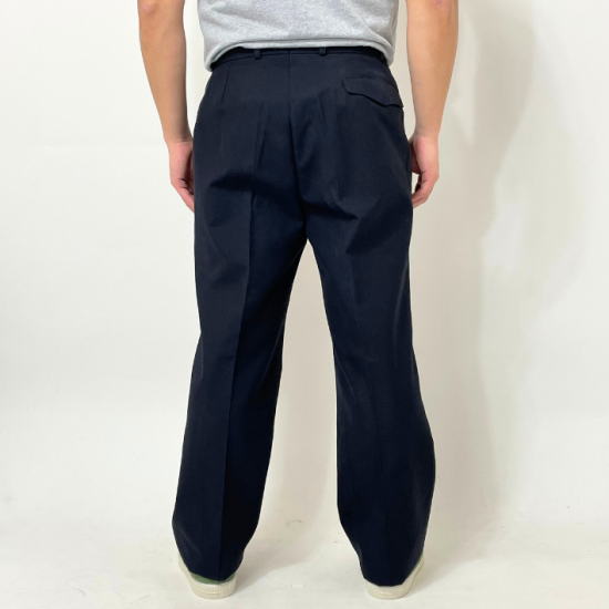 ドイツ軍 ブラック オフィサーパンツ USED 327BU=