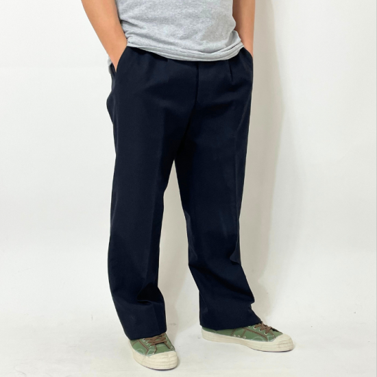 ドイツ軍 ブラック オフィサーパンツ USED 327BU=