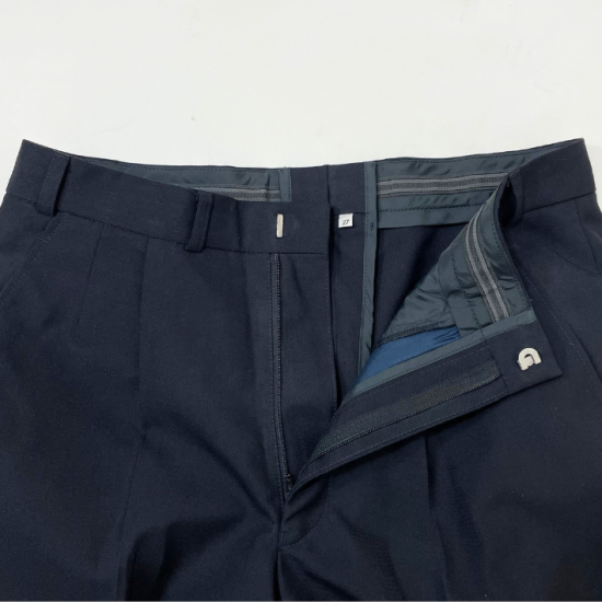 ドイツ軍 ブラック オフィサーパンツ USED 327BU=