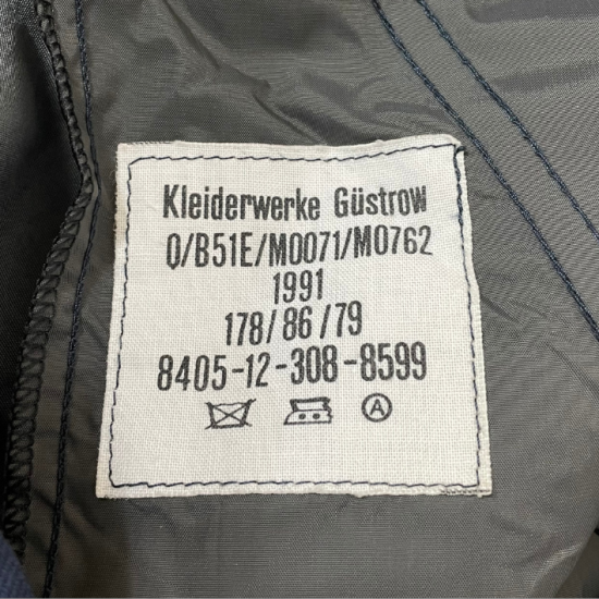 ドイツ軍 ネイビー オフィサーパンツ USED 327NU=