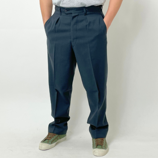 【スモール特価】スウェーデン軍 ブルーグレー ドレスパンツ USED 756U-SB=