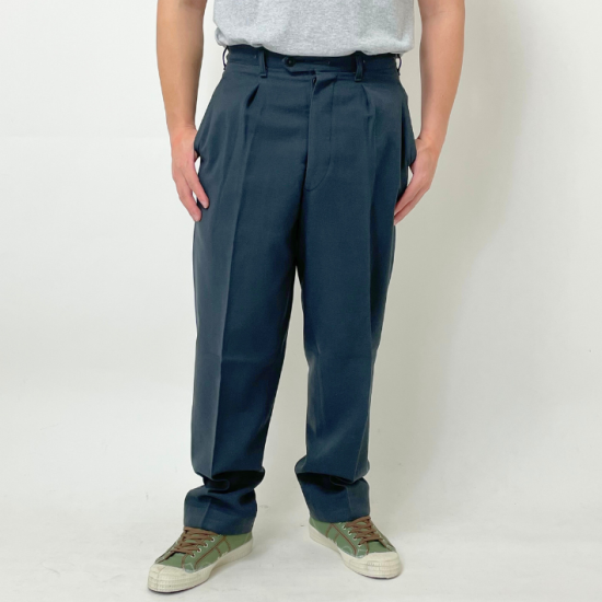 【スモール特価】スウェーデン軍 ブルーグレー ドレスパンツ USED 756U-SB=