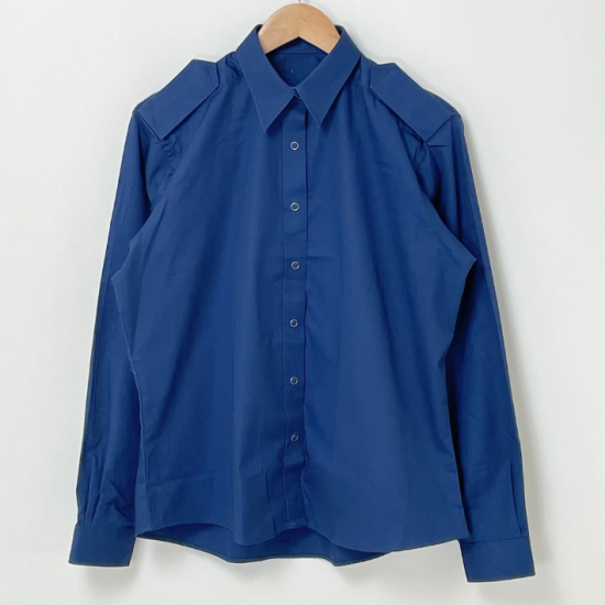 【レディース特価】オランダ警察 POLITIE ネイビー レディース ドレスシャツ 新品 -