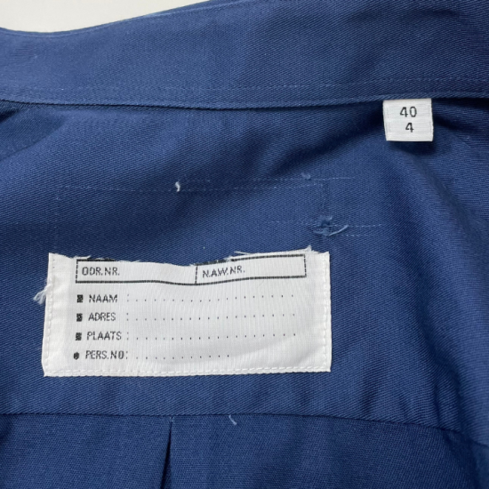 【レディース特価】オランダ警察 POLITIE ネイビー レディース ドレスシャツ 新品 -