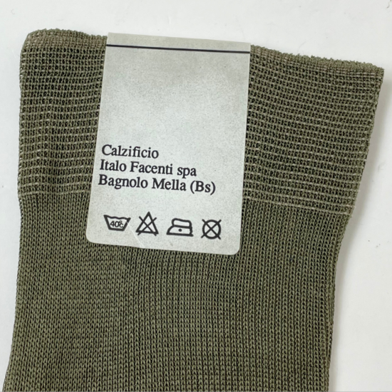 【2カラー】イタリア軍 マココットン ロングソックス 新品 68N-