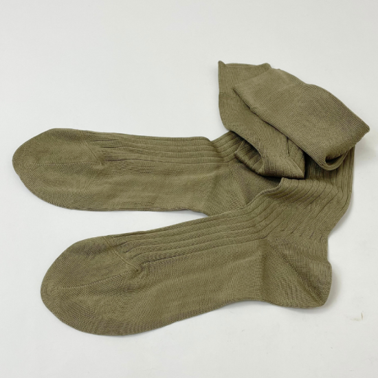 【2カラー】イタリア軍 マココットン ロングソックス 新品 68N-