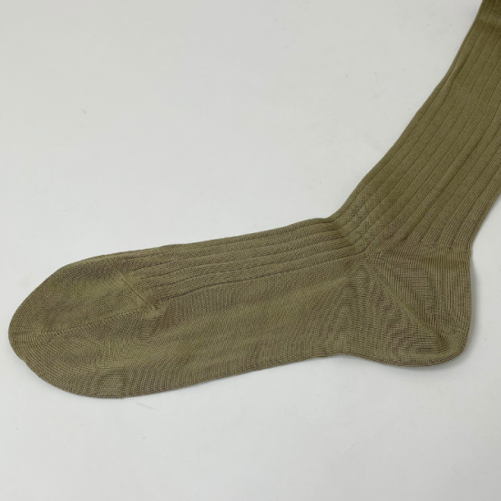 【2カラー】イタリア軍 マココットン ロングソックス 新品 68N-