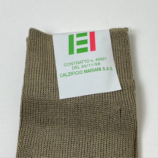 【2カラー】イタリア軍 マココットン ロングソックス 新品 68N-