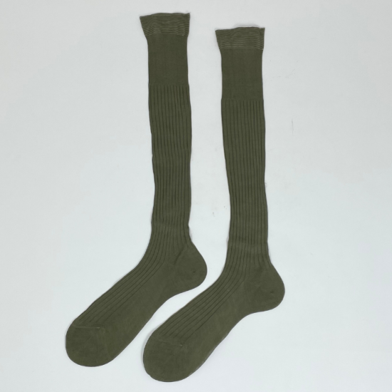 【2カラー】イタリア軍 マココットン ロングソックス 新品 68N-