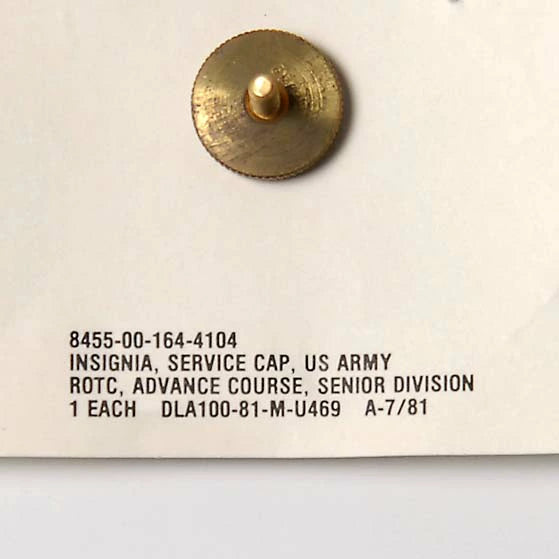 アメリカ陸軍 U.S.ARMY ROTC サービスキャップバッジ 新品 17NA-