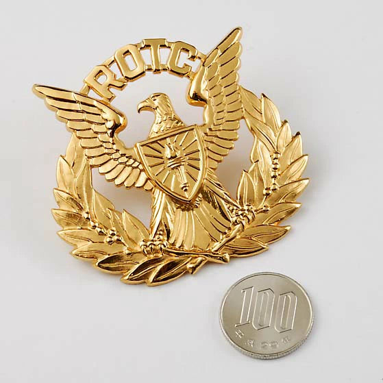 アメリカ陸軍 U.S.ARMY ROTC サービスキャップバッジ 新品 17NA-