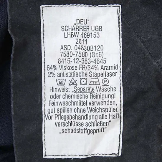 【ビッグ特価】ドイツ海軍 NAVY ネイビー アラミド デッキ カーゴパンツ USED 303U-SB=