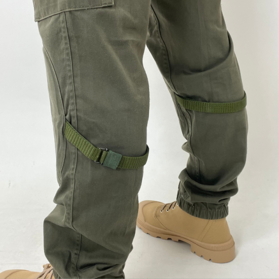 イタリア軍 OD ニーパッド付 コンバットパンツ USED 701U=