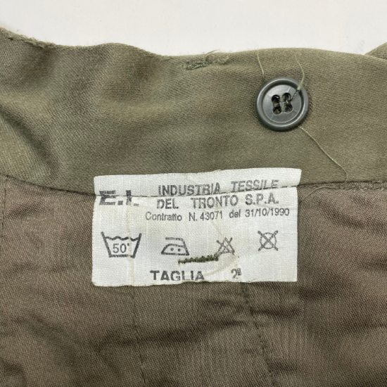 イタリア軍 OD ニーパッド付 コンバットパンツ USED 701U=