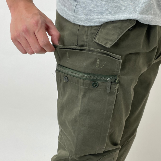 イタリア軍 OD ニーパッド付 コンバットパンツ USED 701U=