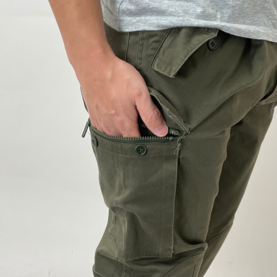 イタリア軍 OD ニーパッド付 コンバットパンツ USED 701U=