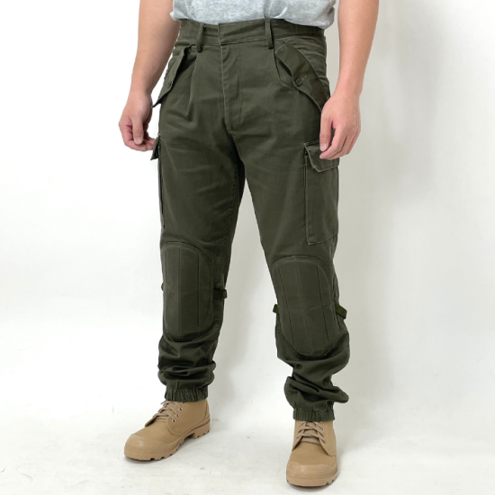 【スモール&ビッグ特価】イタリア軍 OD ニーパッド付 コンバットパンツ USED 701U-SB=