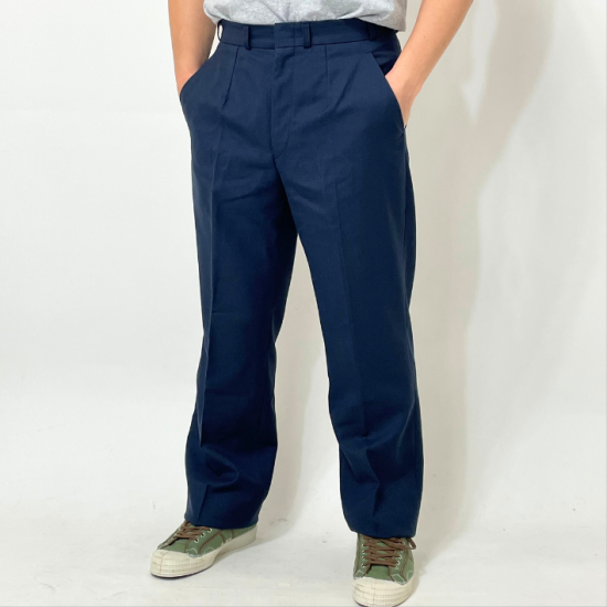 【訳あり】ドイツ軍 ネイビー オフィサーパンツ USED 327NUD=