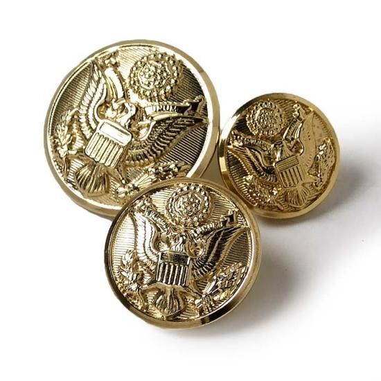 アメリカ陸軍 U.S.ARMY ゴールド ジャケット用ボタン 新品 AMYBTN-