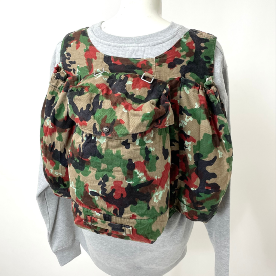 スイス軍 アルペンカモ リメイク バックパック USED 342U=