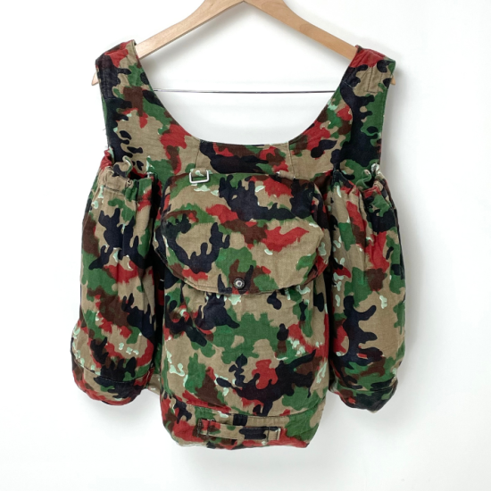 スイス軍 アルペンカモ リメイク バックパック USED 342U=