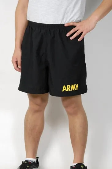 アメリカ軍 U.S.ARMY ブラック 後期型 APFU トレーニング ショートパンツ ニアニュー PT-SHORTS-GN2-