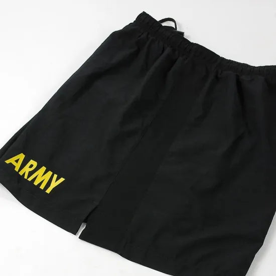 アメリカ軍 U.S.ARMY ブラック 後期型 APFU トレーニング ショートパンツ ニアニュー PT-SHORTS-GN2-