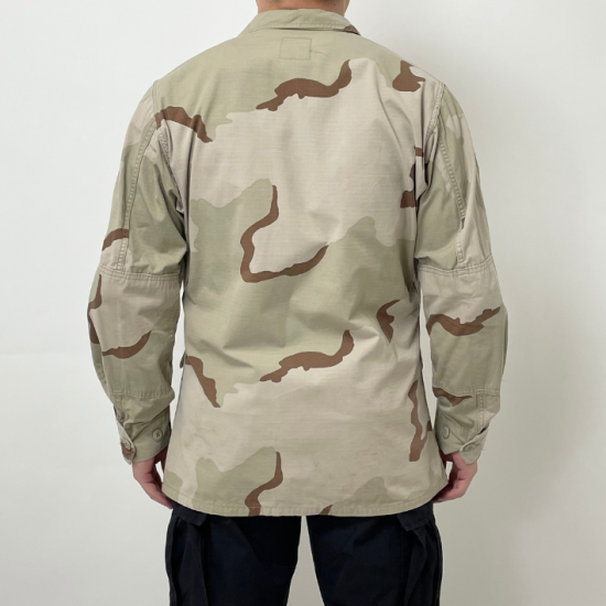 アメリカ軍 3カラーデザートカモ リップストップ DCU コンバットジャケット USED A8RU=