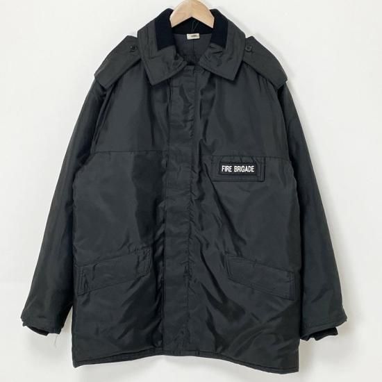 【1点物・2サイズ】イギリス消防隊 FIRE BRIGADE ブラック ウォータープルーフパーカー 新品 UK221-222
