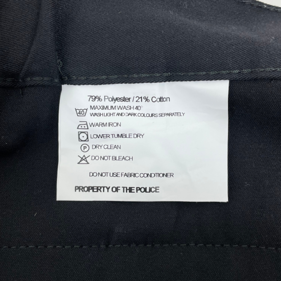 イギリス警察 POLICE ブラック サステナブル パトロール ストレッチパンツ 新品 240N=