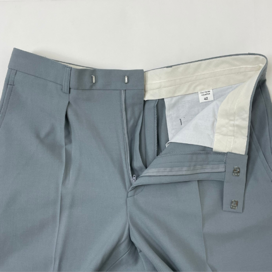 【ビッグ特価】フランス軍 ライトグレー オフィサーパンツ 新品 404N-SB=